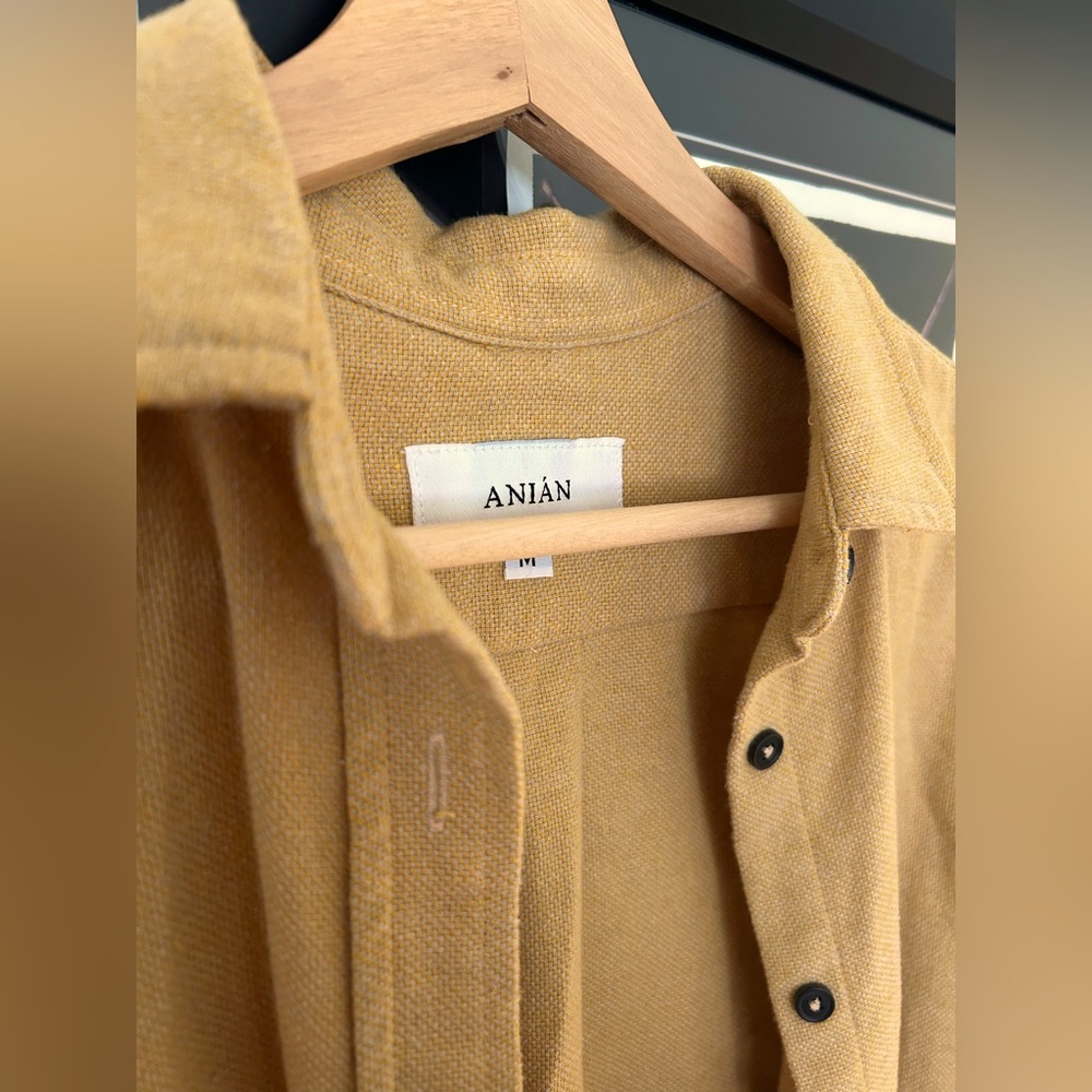 Anian Mustard Yellow Button-Up Shirt